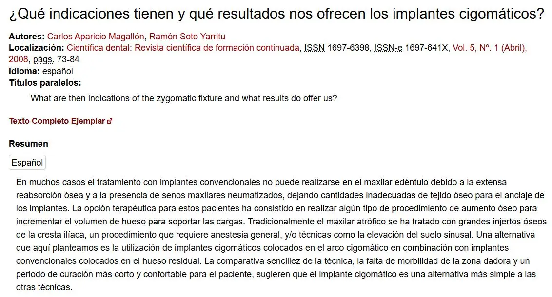 Qué indicaciones tienen y qué resultados nos ofrecen los implantes cigomáticos.