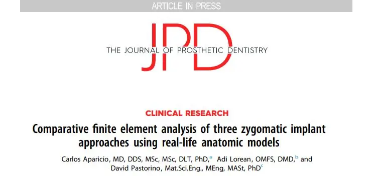 Comparative finite element analysis of three zygomatic implant